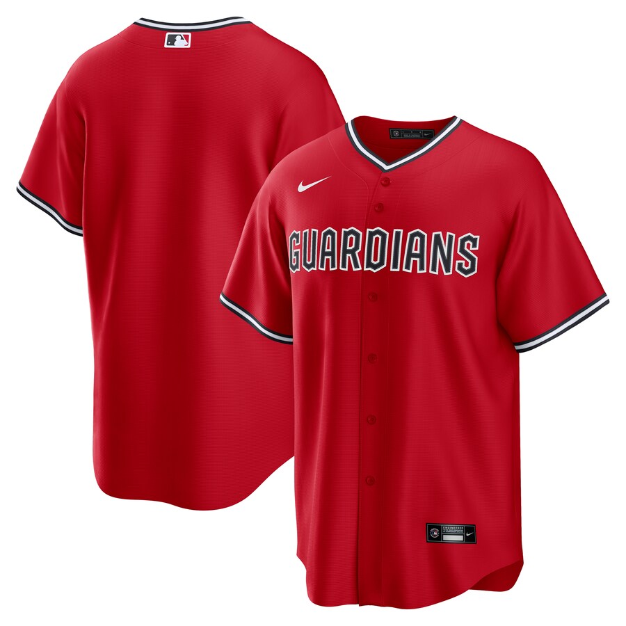 Men's Cleveland Guardians Nike Red Alternate Replica 2.0 Jersey - Jersey