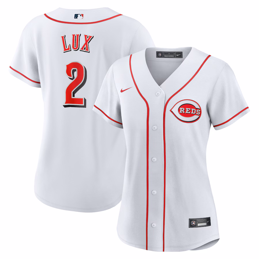 Women's Cincinnati Reds Gavin Lux Nike White Home Replica Jersey - Jersey