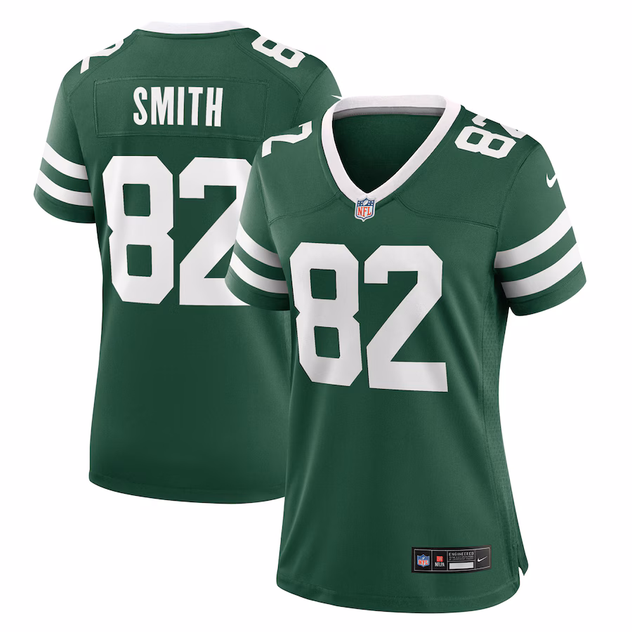Women's New York Jets Arian Smith Nike Legacy Green Team Game Jersey - Jersey