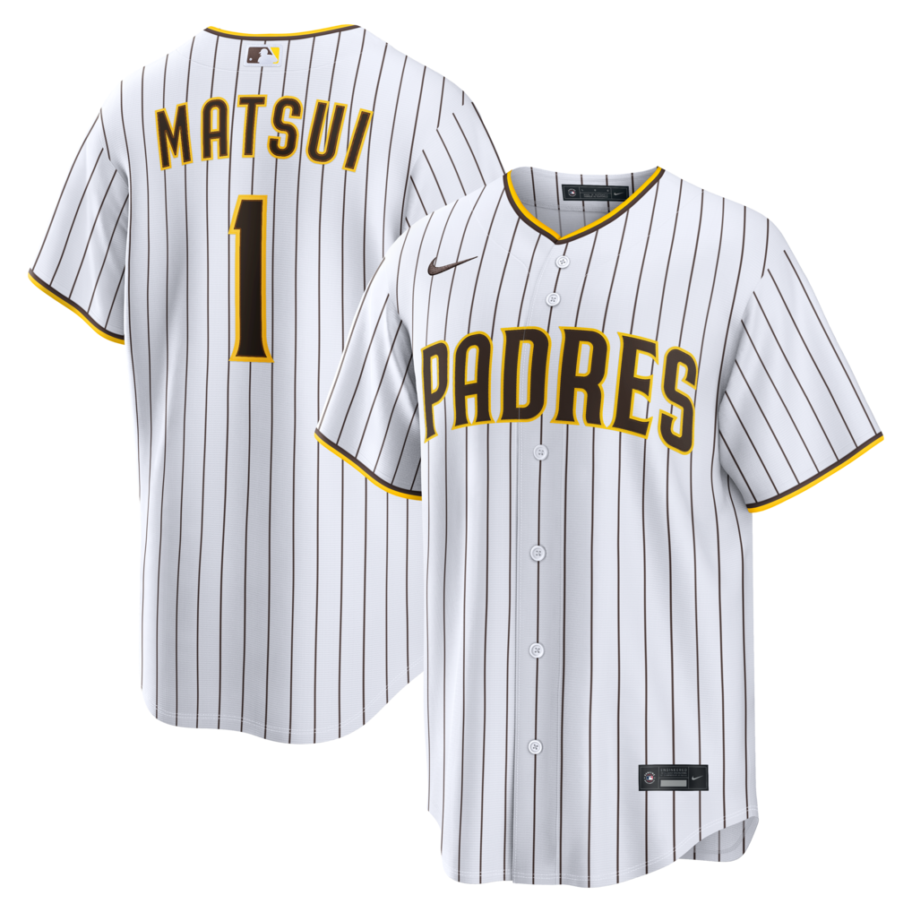 Men's San Diego Padres Yuki Matsui Nike White Home Replica Jersey - Jersey