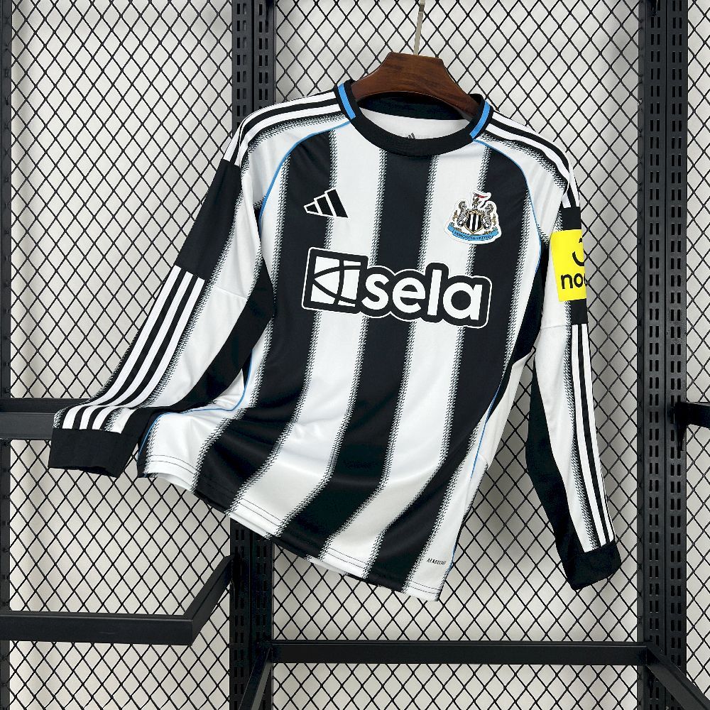 Newcastle United Football Jersey Home Custom Long Sleeve Shirt 2025/26 - Jersey