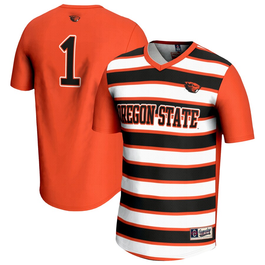 Unisex GameDay Greats #1 Orange Oregon State Beavers Lightweight Soccer Fashion Jersey - Jersey