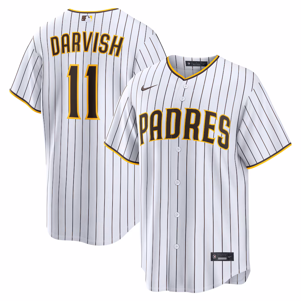 Men's San Diego Padres Yu Darvish Nike White Home Replica Jersey - Jersey