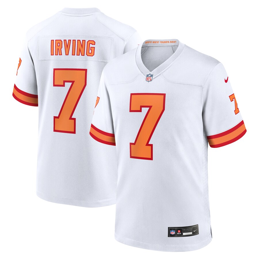 Men's '76 Tampa Bay Buccaneers Bucky Irving Nike White Game Jersey - Jersey