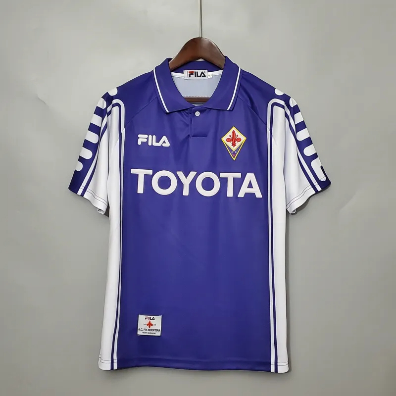 Fiorentina Retro Soccer Jersey Home Custom Shirt 1999/2000 - Jersey