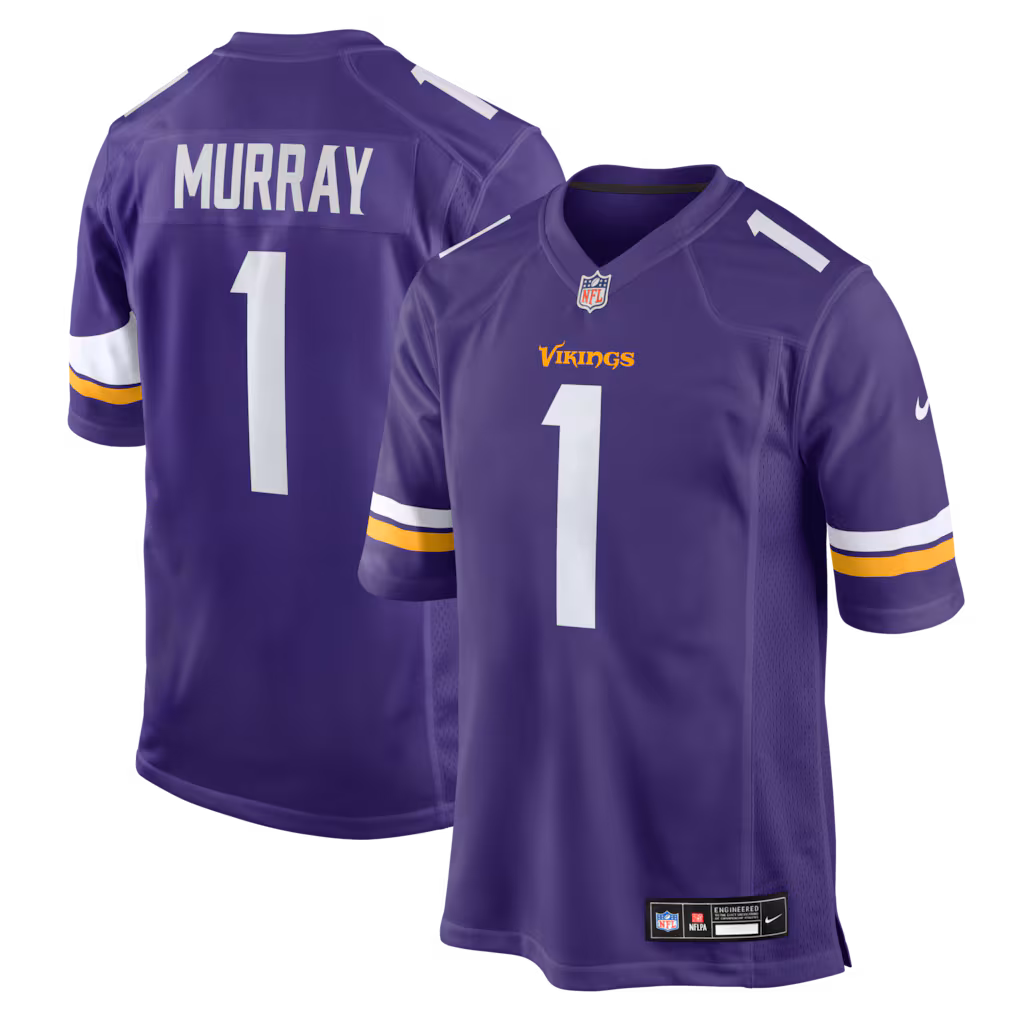 Men's Minnesota Vikings Kyler Murray Nike Purple Game Jersey - Jersey