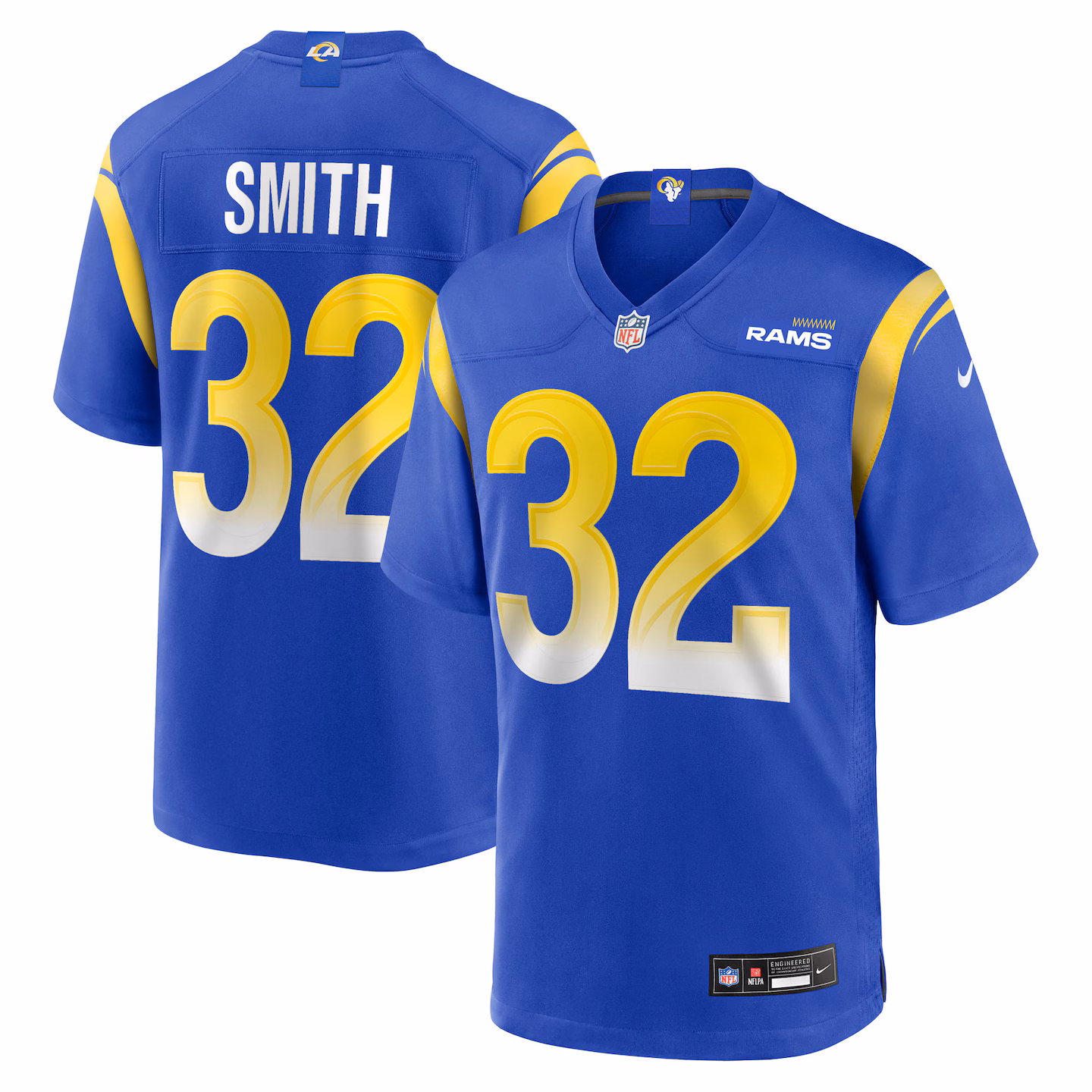 Men's Los Angeles Rams Christopher Smith Nike Royal Team Game Jersey - Jersey
