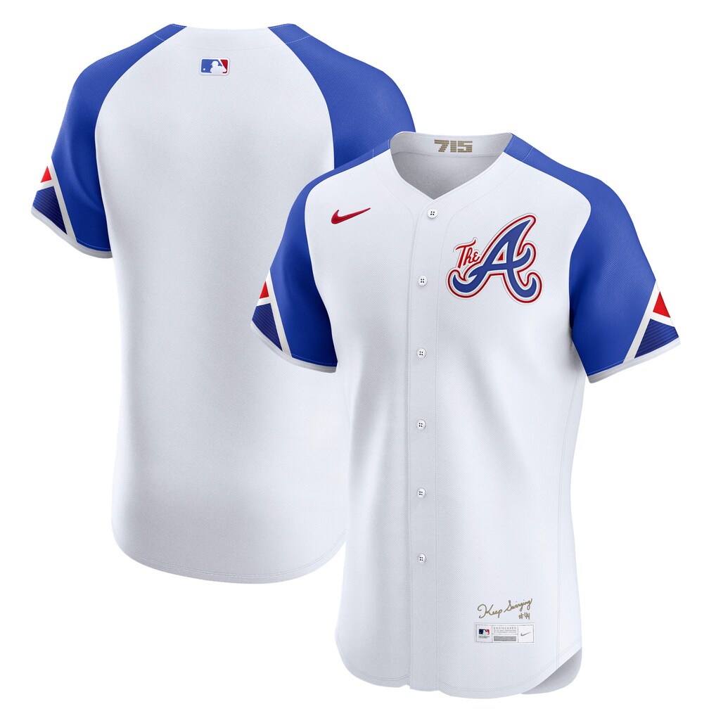 Men's Atlanta Braves Nike White City Connect Elite Jersey - Jersey