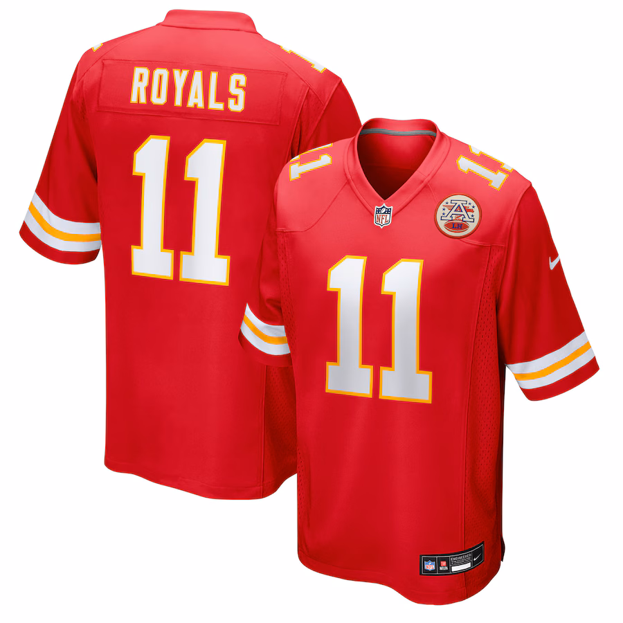 Men's Kansas City Chiefs Jalen Royals Nike Red Team Game Jersey - Jersey