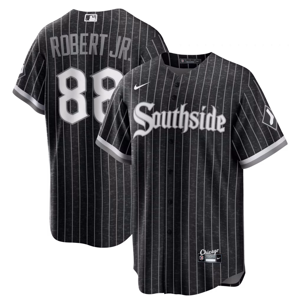 Men's Chicago White Sox Luis Robert Nike Black City Connect Replica Player Jersey - Jersey
