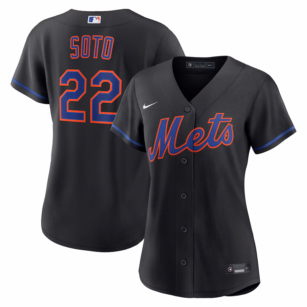 Women's New York Mets Juan Soto Nike Black Alternate Replica Jersey - Jersey