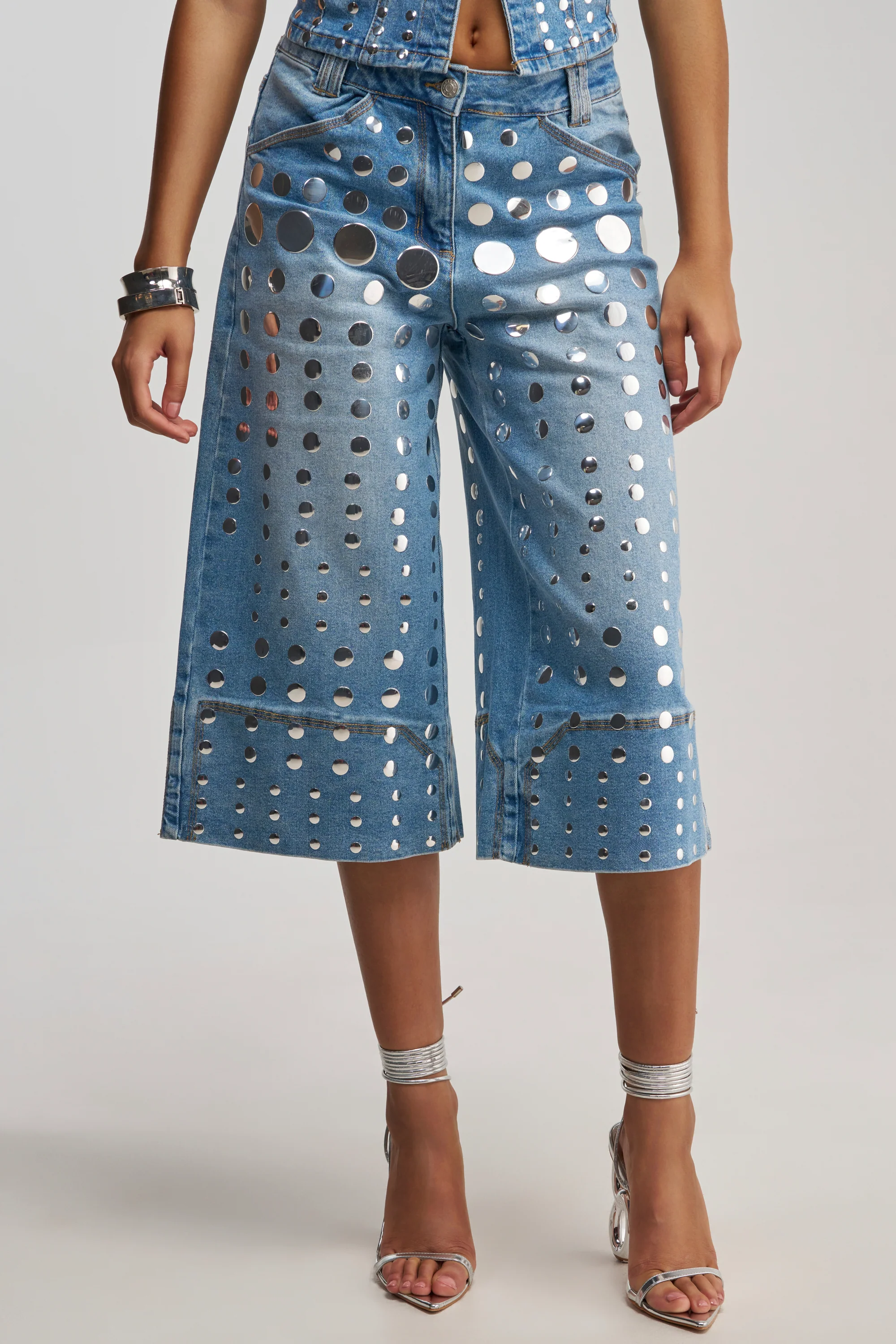 STUDS EVERYWHERE CULOTTE - Akira Wear
