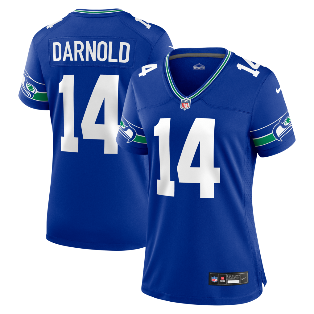 Women's Seattle Seahawks Sam Darnold Nike Royal Alternate Game Jersey - Jersey
