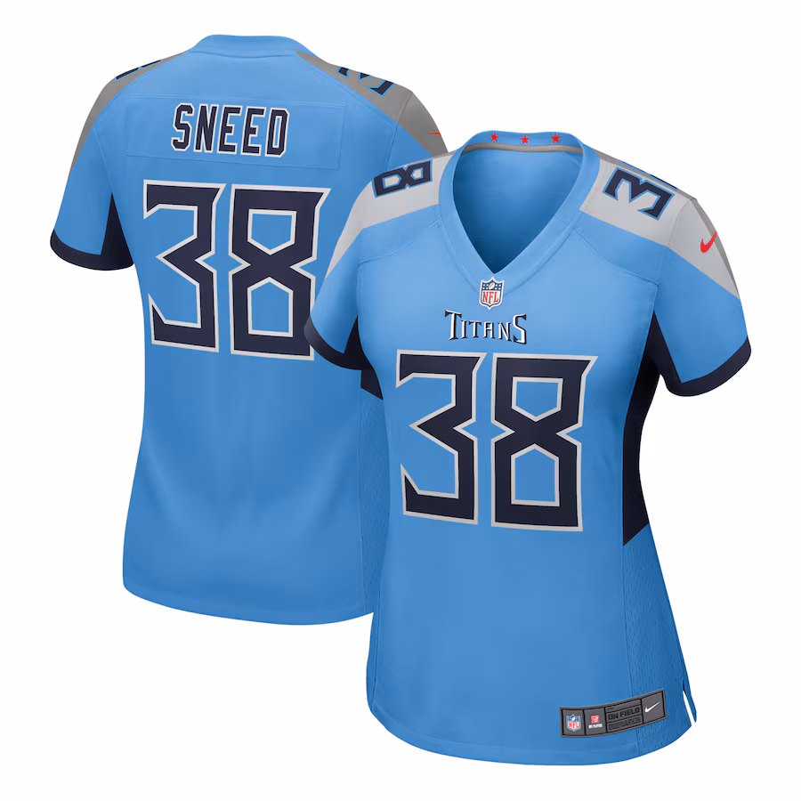 Women's Tennessee Titans L'Jarius Sneed Nike Light Blue Team Game Jersey - Jersey