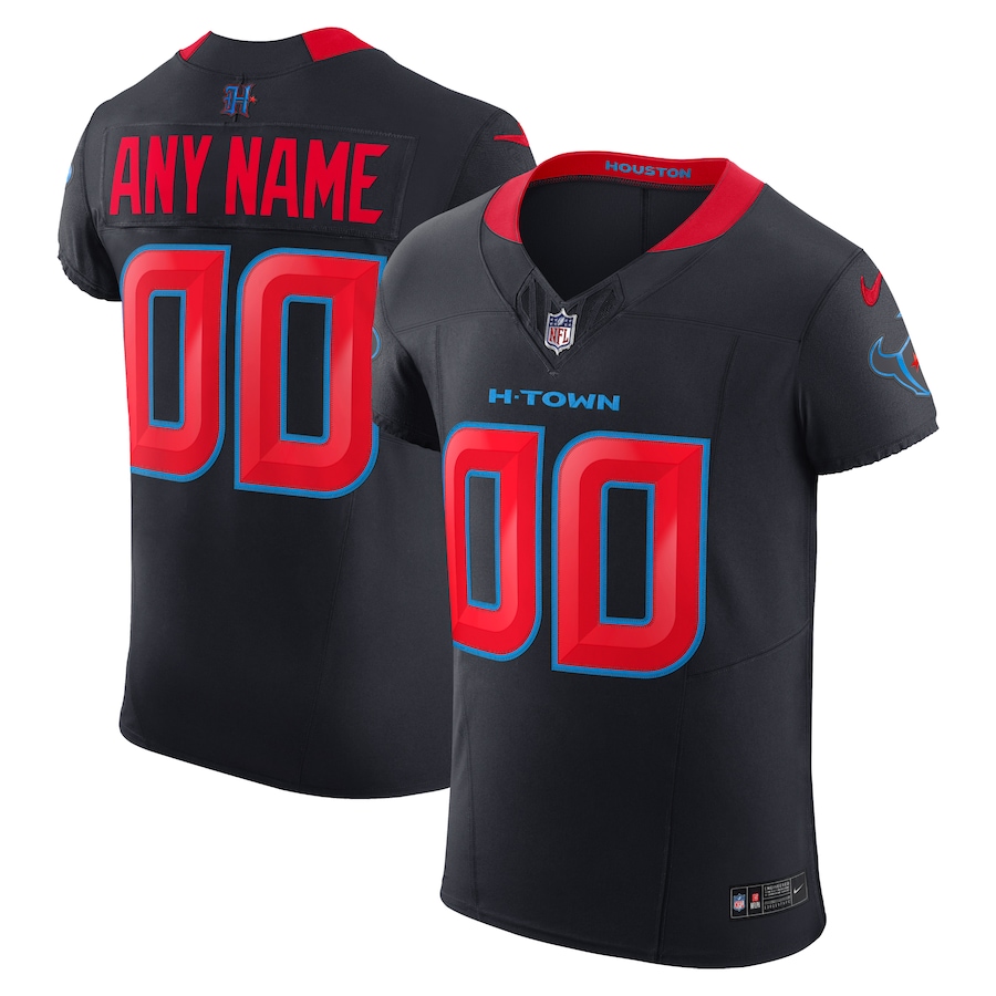 Men's Houston Texans Nike Navy Alternate Vapor F.U.S.E. Elite Custom Jersey - Jersey