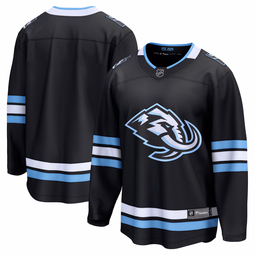 Men's Utah Mammoth Fanatics Black Home Breakaway Jersey - Jersey
