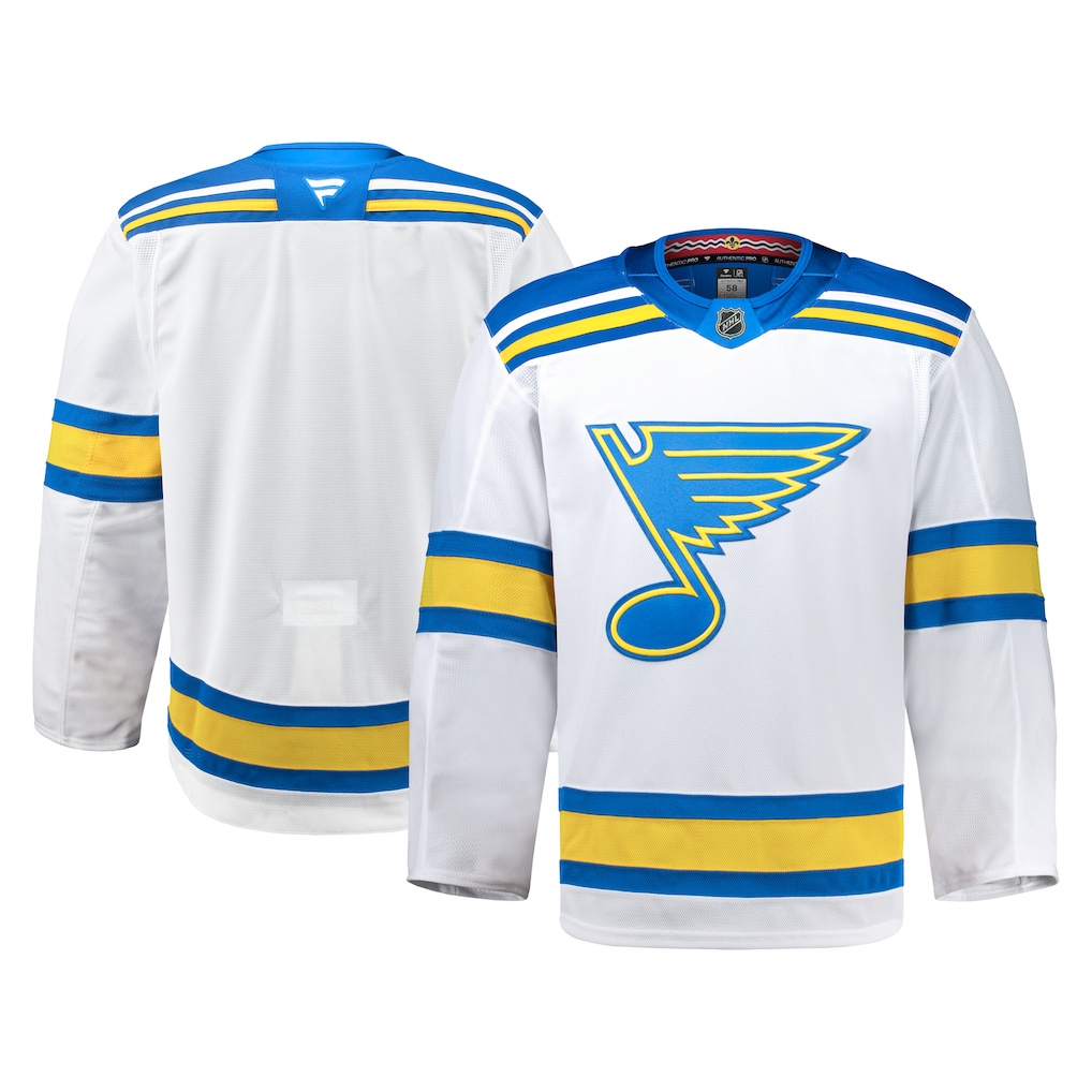 Men's St. Louis Blues Fanatics White Away Authentic Pro Jersey - Jersey