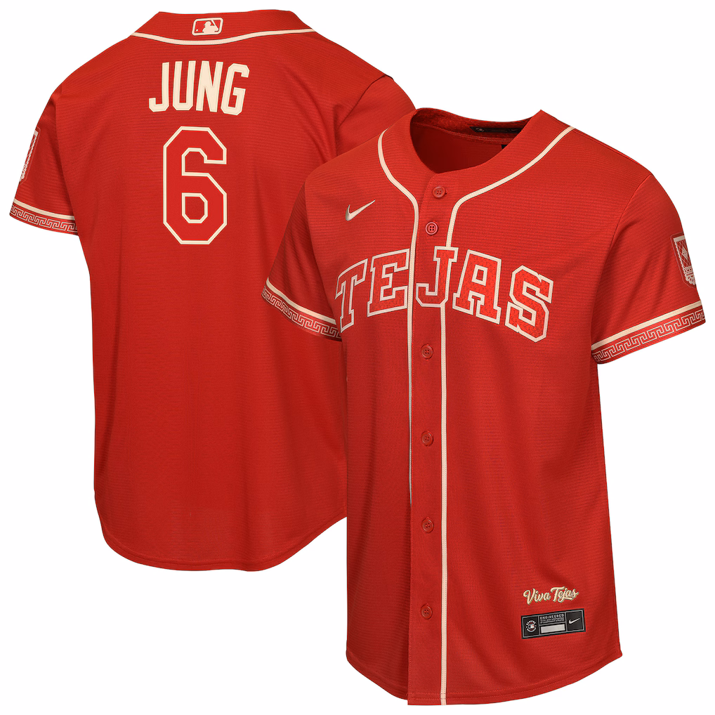 Youth Texas Rangers Josh Jung Nike Red 2026 City Connect Stadium Jersey - Jersey