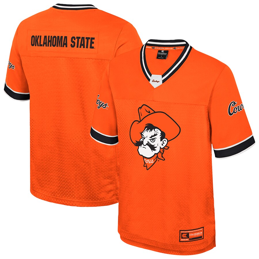 Men's Colosseum  Orange Oklahoma State Cowboys Nothing But The Hits Football Jersey - Jersey