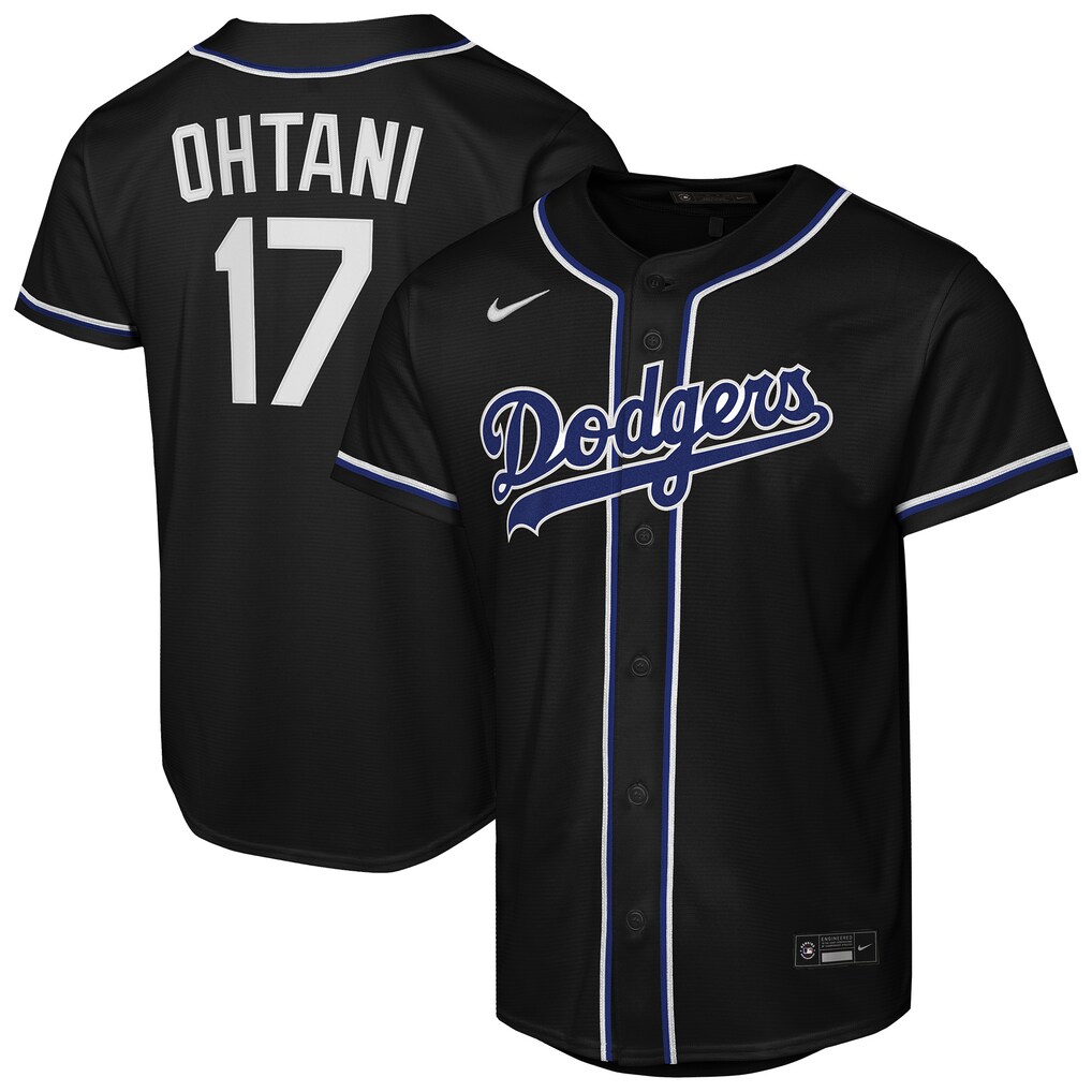 Youth Los Angeles Dodgers Shohei Ohtani Nike Black Fashion Replica Player Jersey - Jersey
