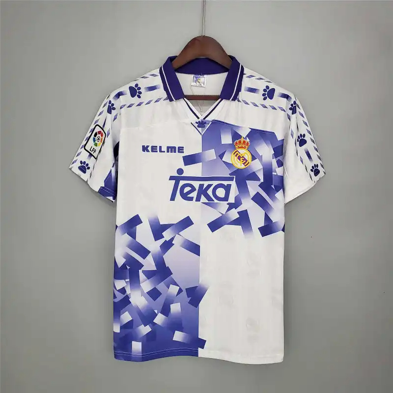 Real Madrid Retro Jersey Third Away Custom Soccer Shirt 1996-97 - Jersey