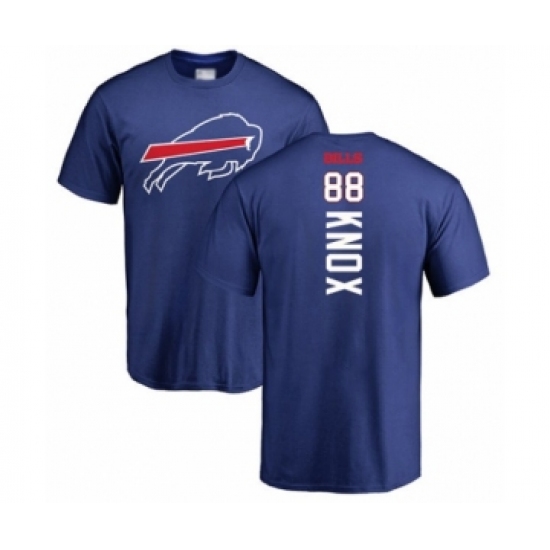 Football Buffalo Bills #88 Dawson Knox Royal Blue Backer T-Shirt - Jersey