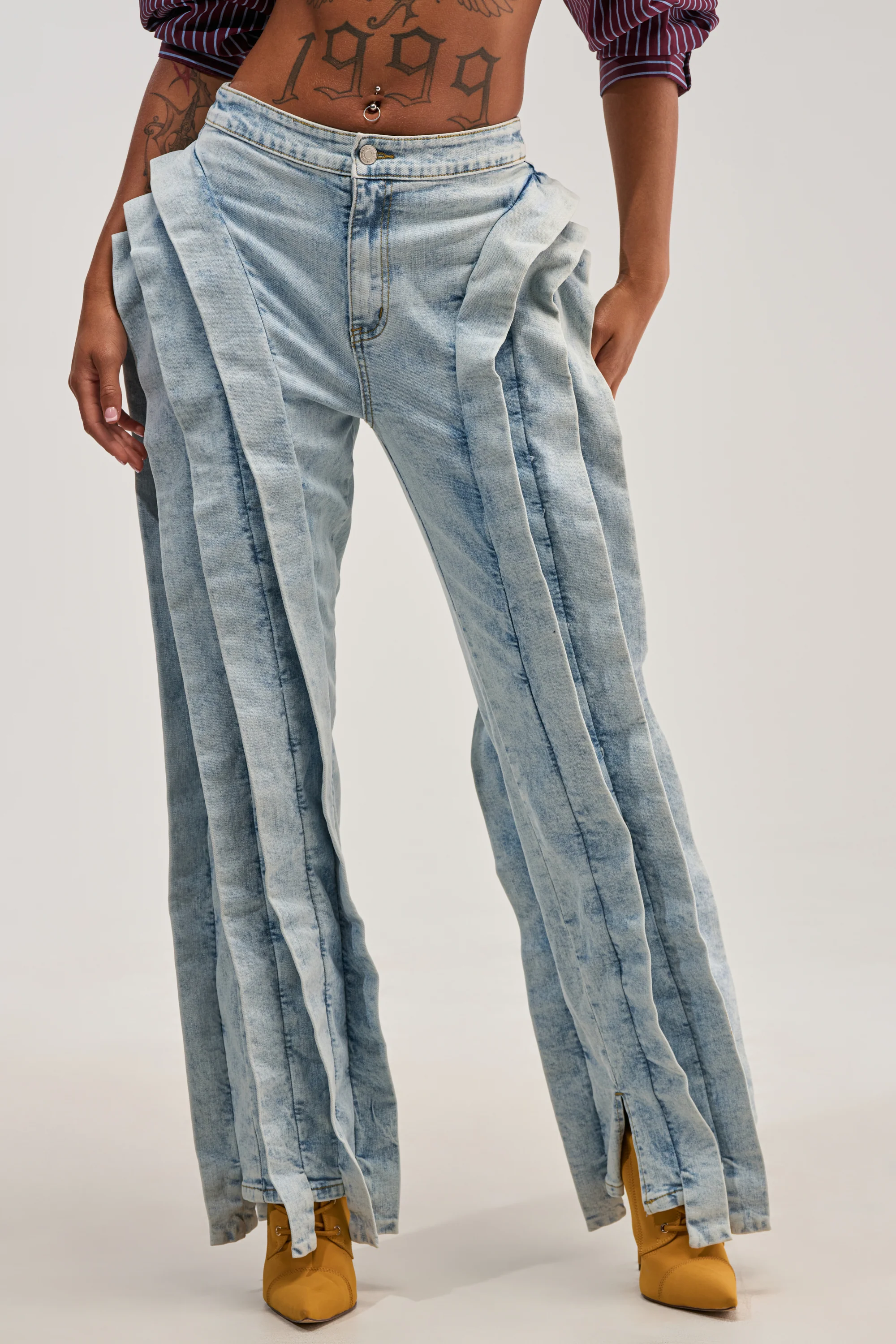 INFINITY TROUSER IN DENIM - Akira Wear