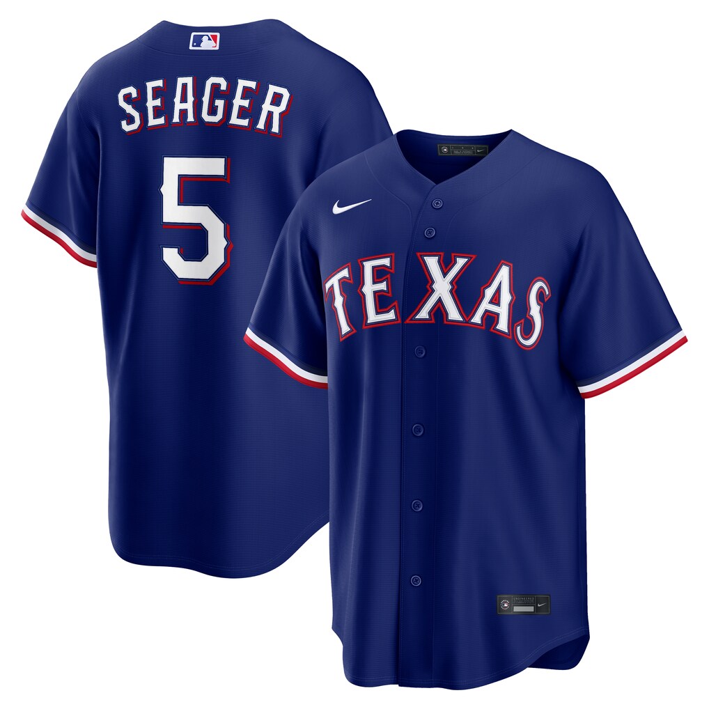 Men's Texas Rangers Corey Seager Nike Royal Alternate 2 Replica Jersey - Jersey
