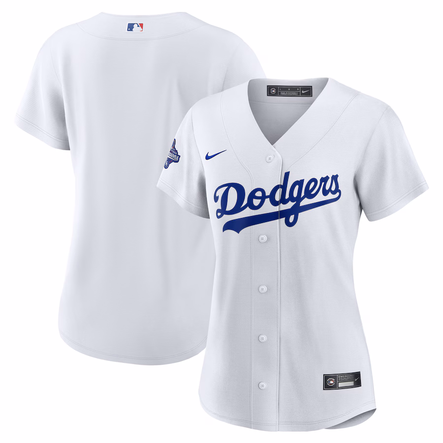 Women's Los Angeles Dodgers Nike White Home 2025 World Series Champions Replica Jersey - Jersey
