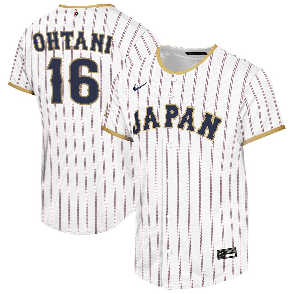 Youth Japan Baseball Shohei Ohtani Nike White 2026 World Baseball Classic Home Replica Jersey - Jersey