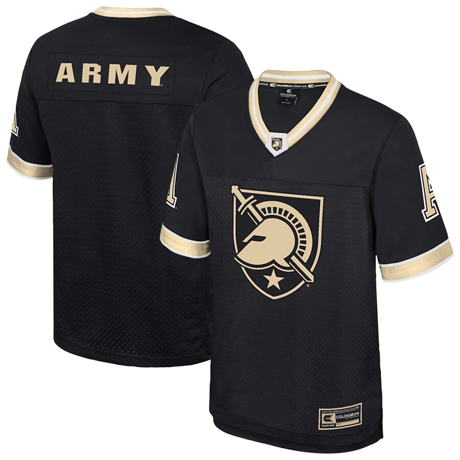 Men's Colosseum  Black Army Black Knights Nothing But The Hits Football Jersey - Jersey