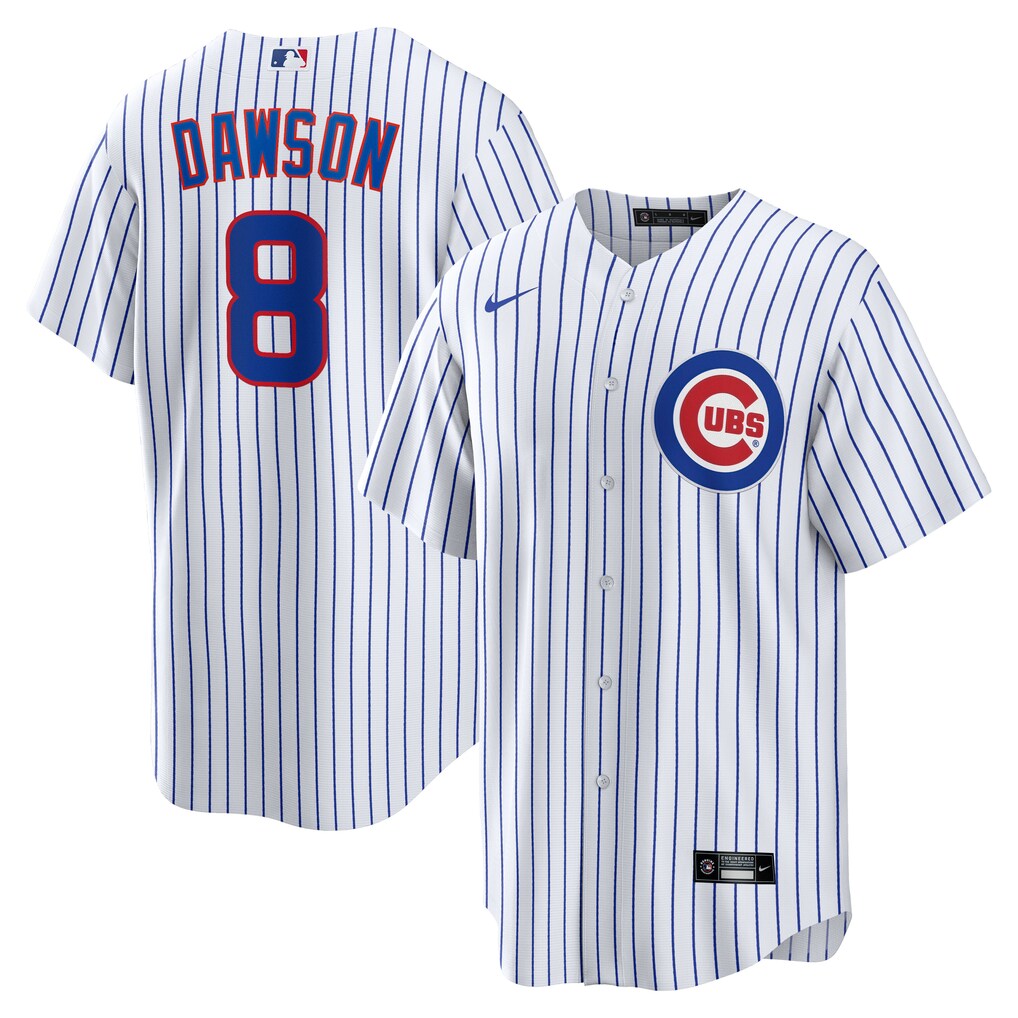 Men's Chicago Cubs Andre Dawson Nike White Home Retired Player Replica Jersey - Jersey