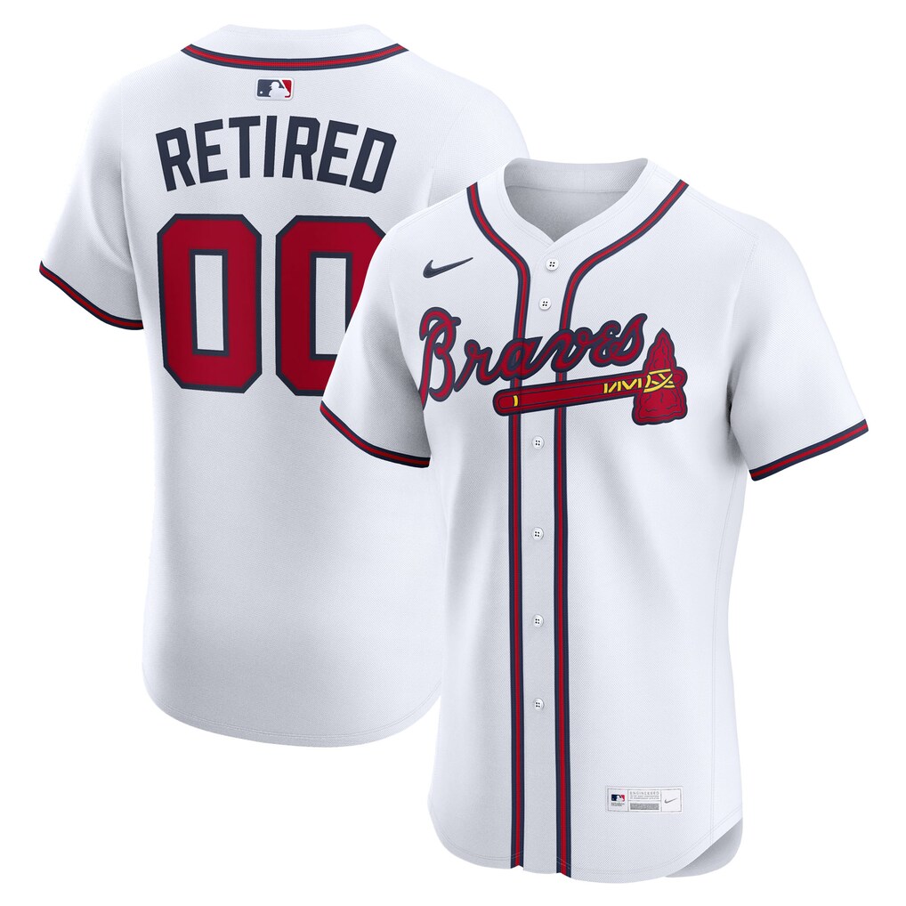 Men's Atlanta Braves Nike White  Home Elite Pick-A-Player Retired Roster Jersey - Jersey