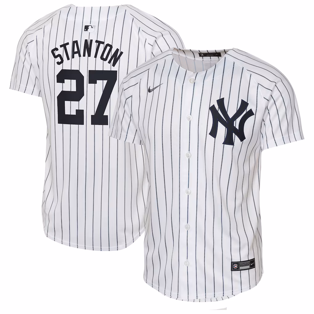 Youth New York Yankees Giancarlo Stanton Nike White Home Limited Player Jersey - Jersey