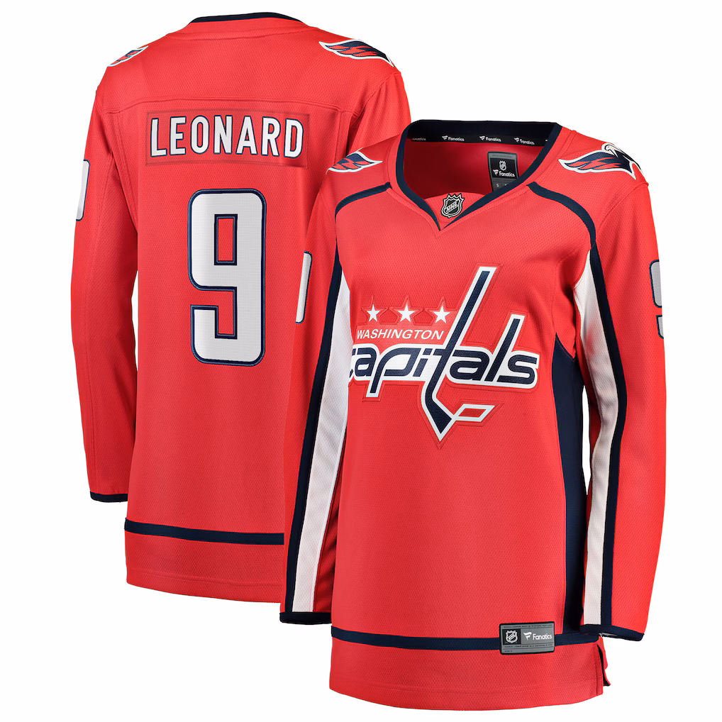 Women's Washington Capitals Ryan Leonard Fanatics Red Home Breakaway Player Jersey - Jersey