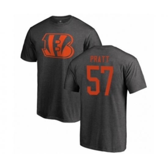 Football Cincinnati Bengals #57 Germaine Pratt Ash One Color T-Shirt - Jersey