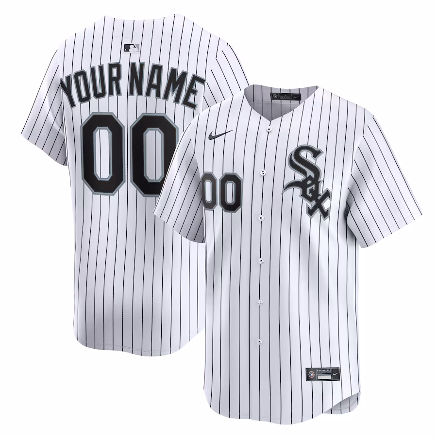 Youth Chicago White Sox Nike White Home Custom Limited Jersey - Jersey