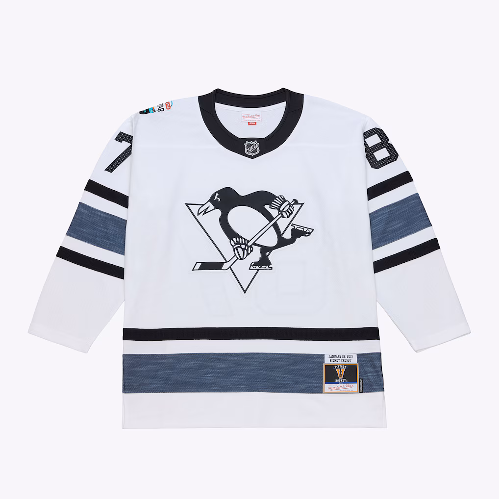 Men's Sidney Crosby Mitchell & Ness White 2019 All-Star Game Power Play Jersey - Jersey