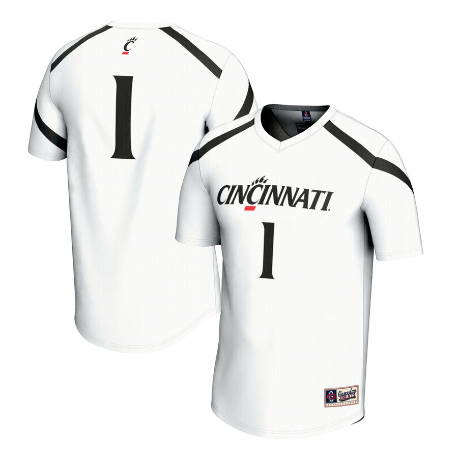 Youth GameDay Greats  White #1 Cincinnati Bearcats Lacrosse Fashion Jersey - Jersey
