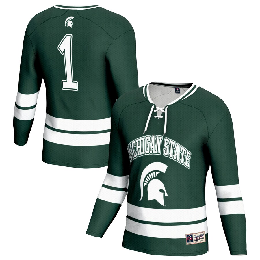 Youth  Green Michigan State Spartans Lightweight Women's Hockey Team Fashion Jersey - Jersey