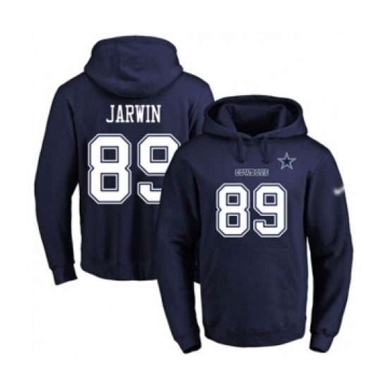Football Men's Dallas Cowboys #89 Blake Jarwin Navy Blue Name & Number Pullover Hoodie - Jersey