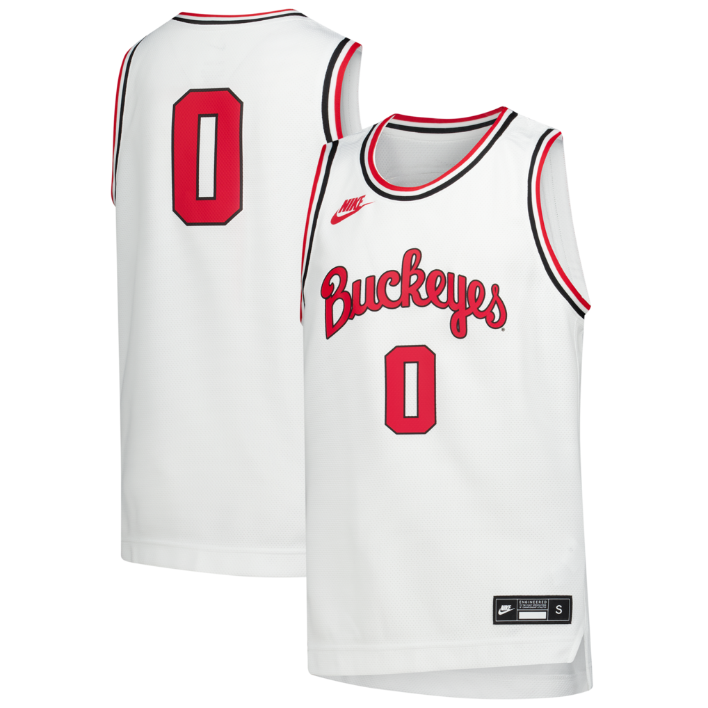 Youth Nike White Ohio State Buckeyes Replica Basketball Jersey - Jersey