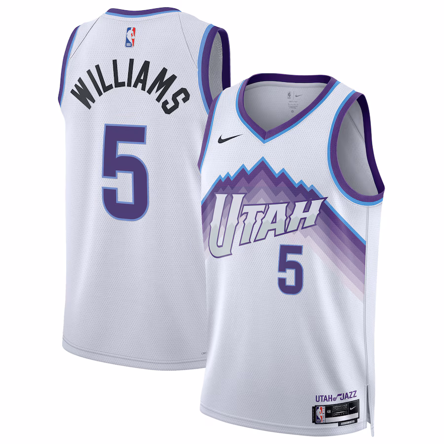 Unisex Utah Jazz Cody Williams Nike White Swingman Jersey - Association Edition - Jersey