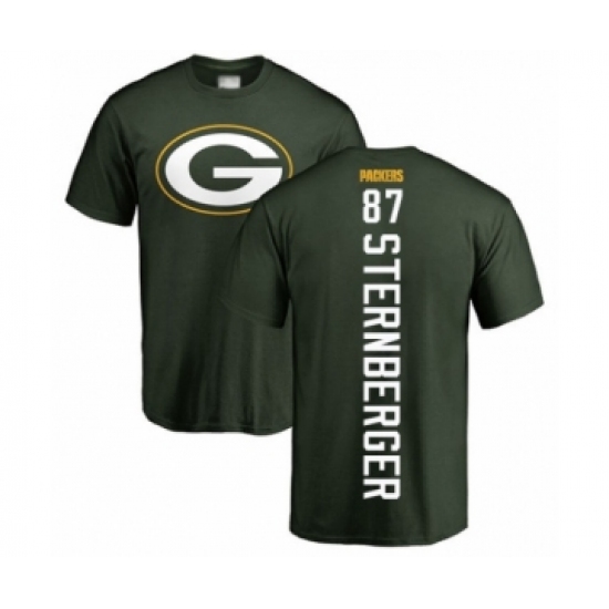 Football Green Bay Packers #87 Jace Sternberger Green Backer T-Shirt - Jersey