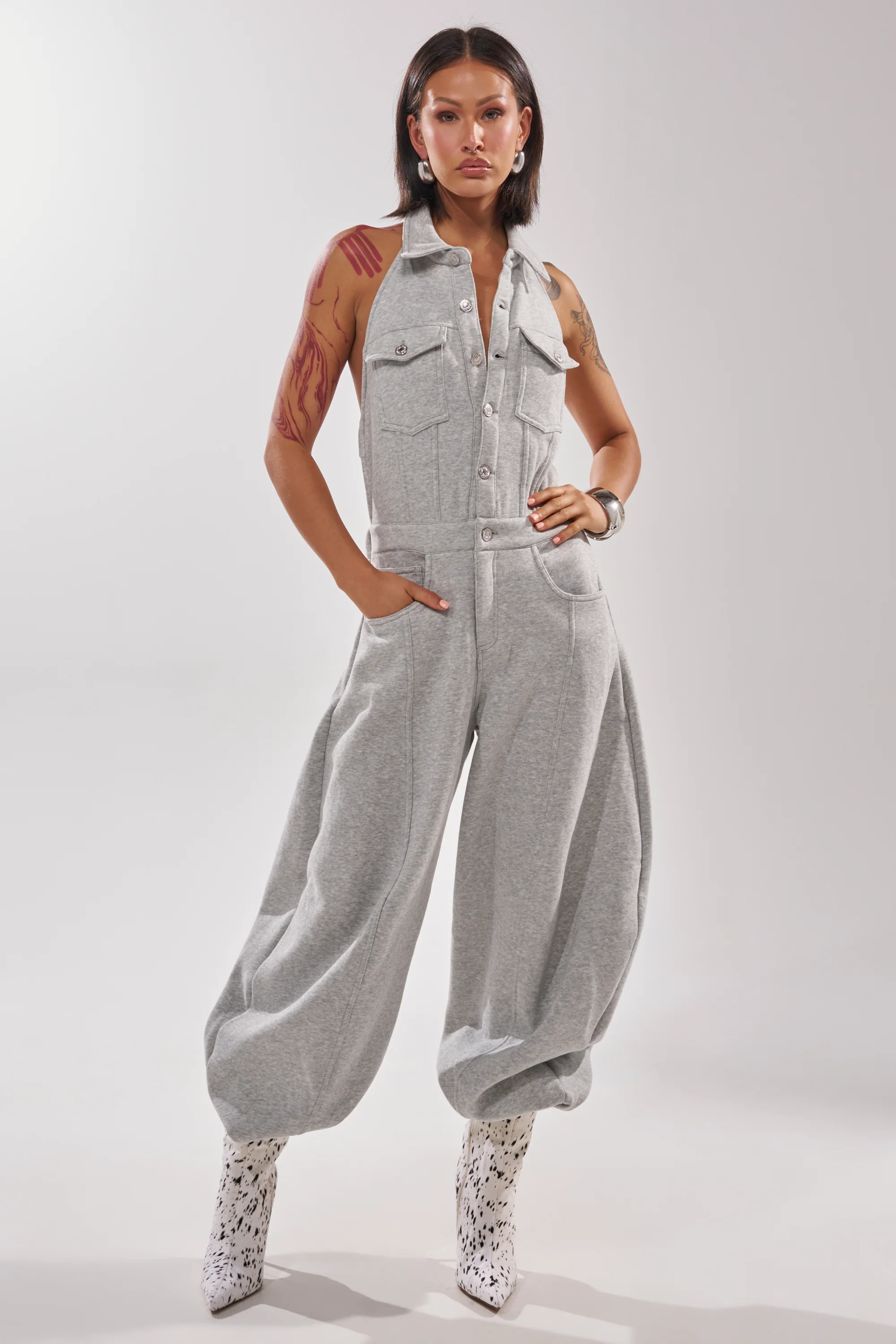 JETSETTER JUMPSUIT IN FRENCH TERRY - Akira Wear