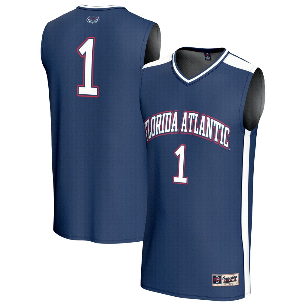 Unisex GameDay Greats #1 Navy Florida Atlantic Owls Lightweight Basketball Jersey - Jersey