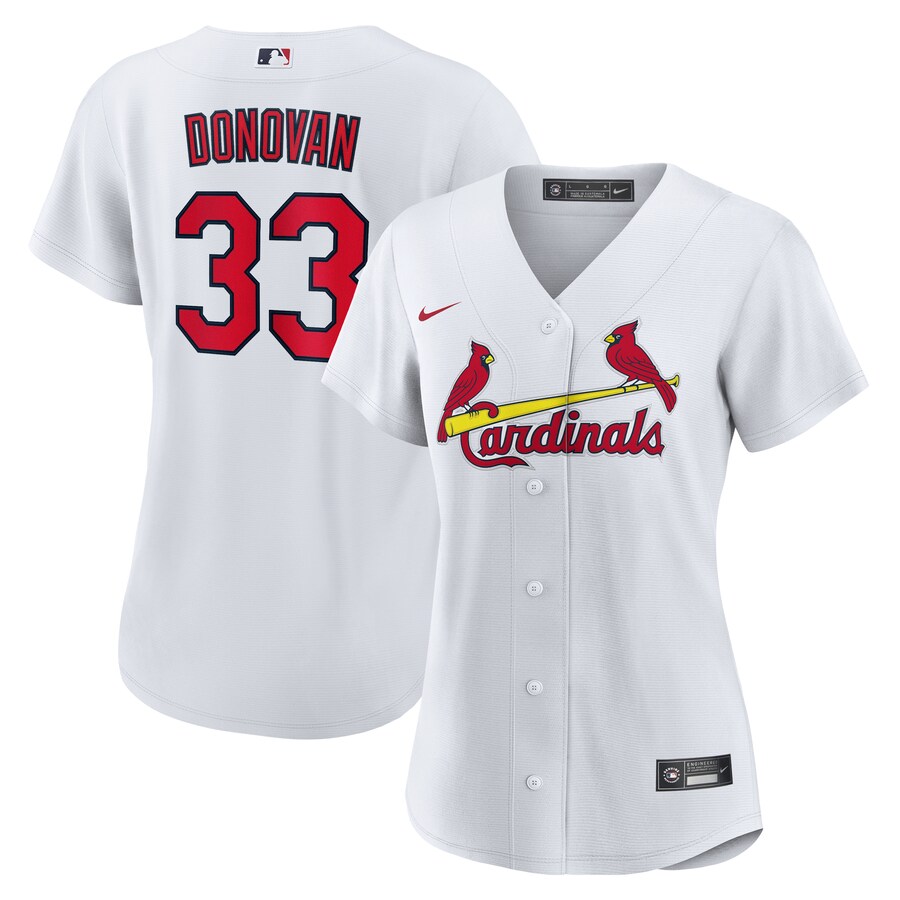Women's St. Louis Cardinals Brendan Donovan Nike White Home Replica Jersey - Jersey