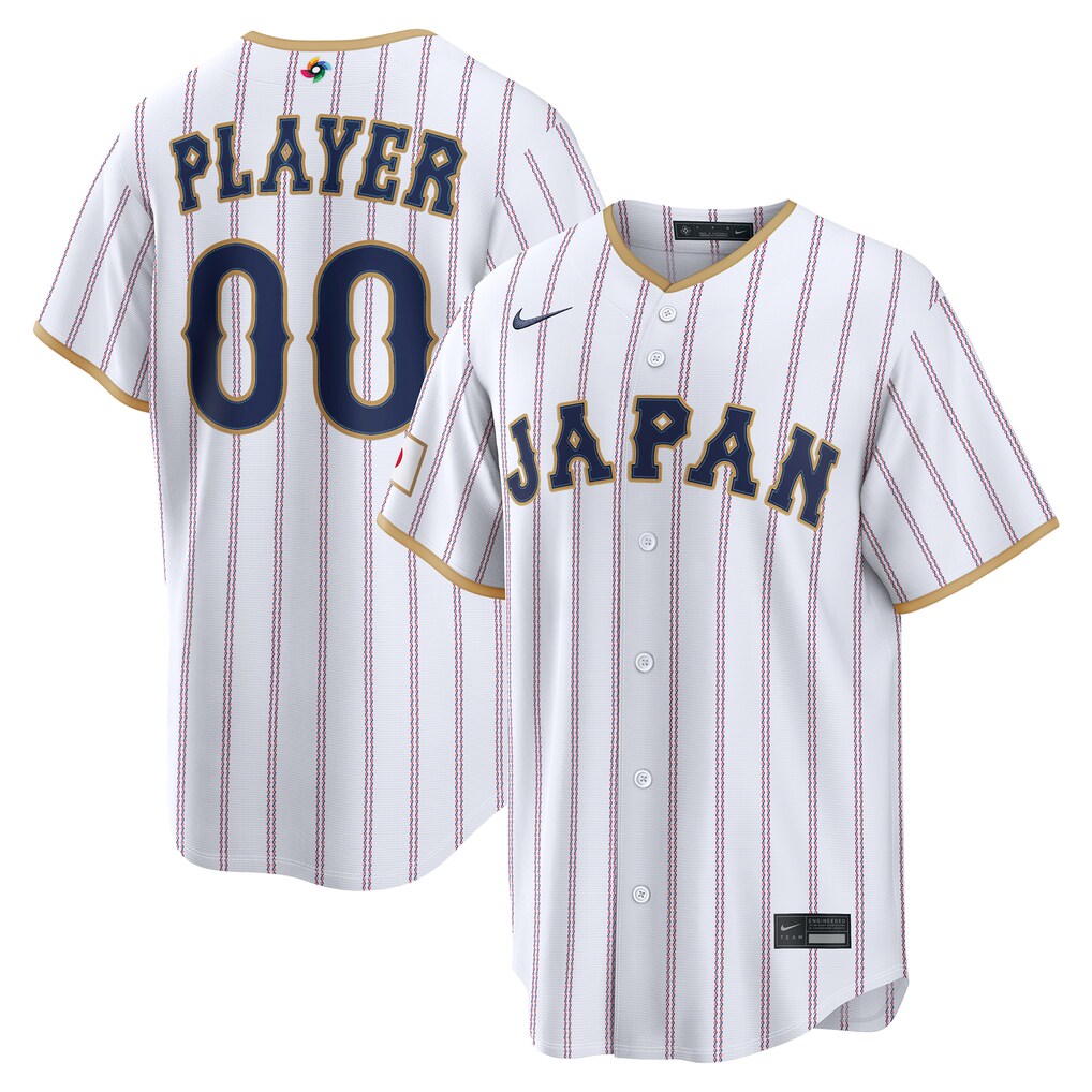 Men's Japan Baseball Nike White 2026 World Baseball Classic Home Pick-A-Player Jersey - Jersey