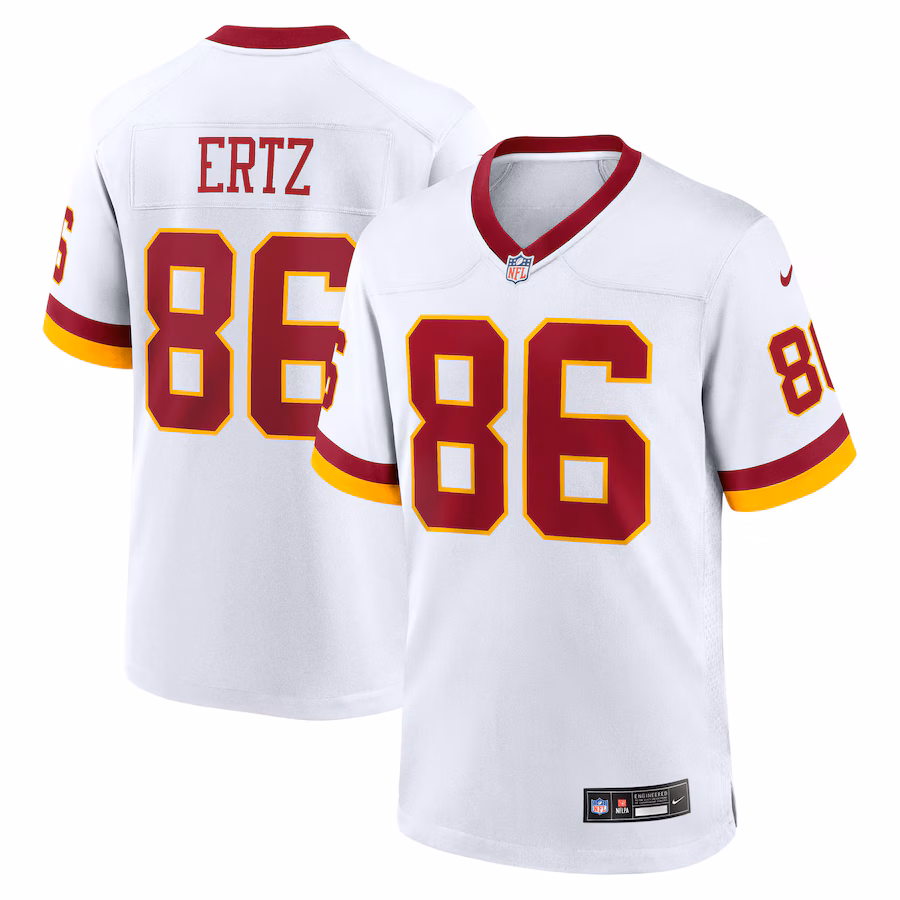 Men's Washington Commanders Zach Ertz Nike White Game Super Bowl Era Jersey - Jersey