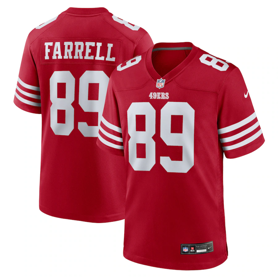 Men's San Francisco 49ers Luke Farrell Nike Scarlet Team Game Jersey - Jersey